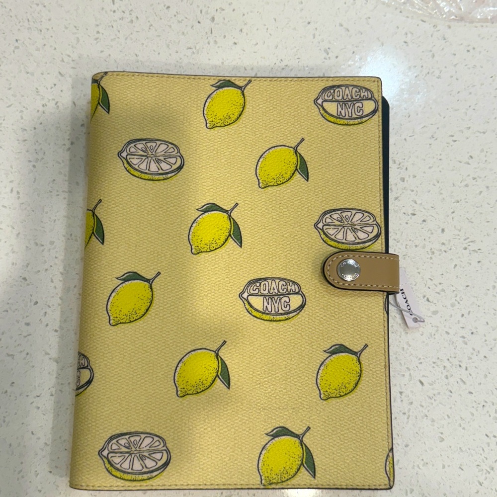 Coach Notebook With Lemon Print